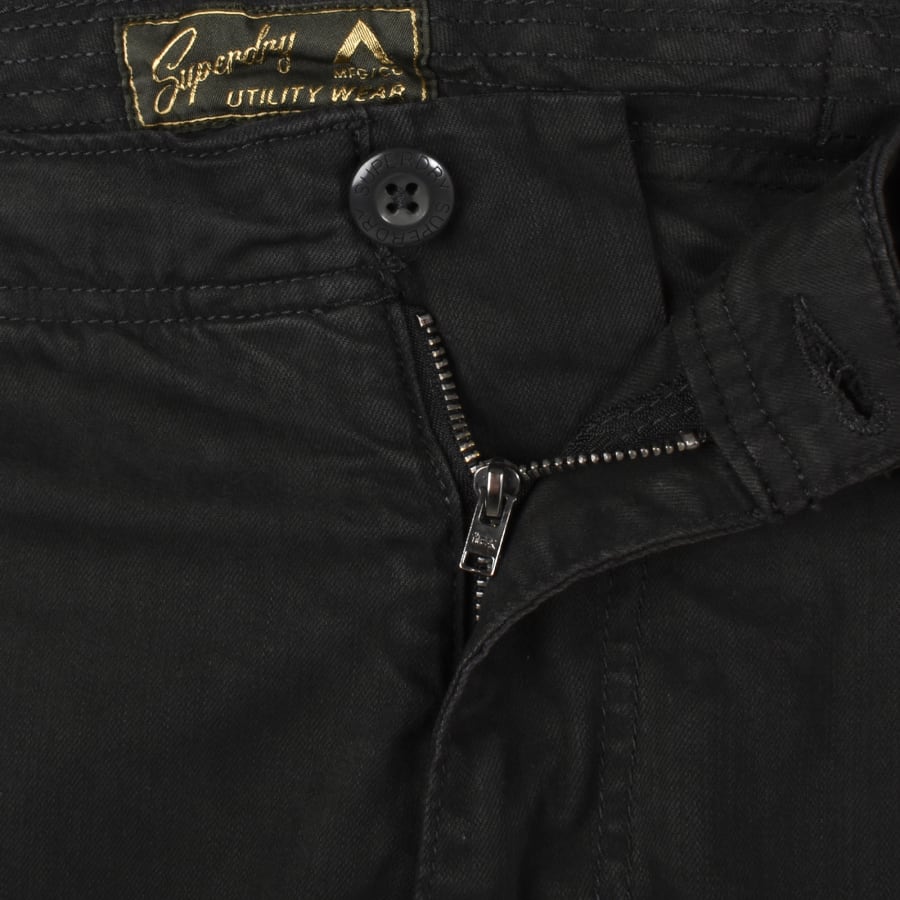 Superdry Core Cargo Trousers Washed Black Mainline Menswear Canada
